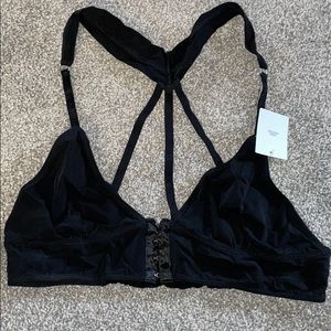 Black Racerback Bralette - Size M (Reserved!)